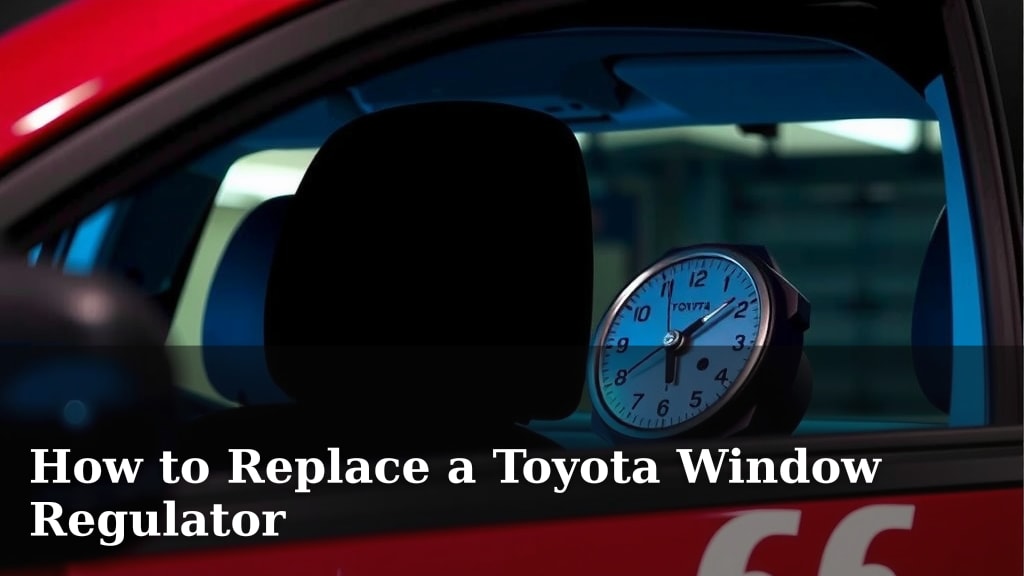 How to Replace a Toyota Window Regulator