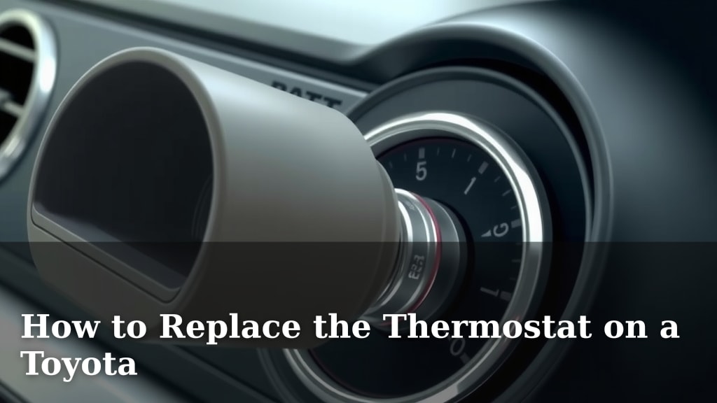 How to Replace the Thermostat on a Toyota