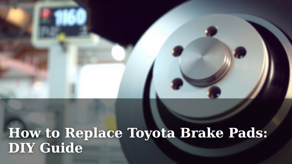 How to Replace Toyota Brake Pads: DIY Guide