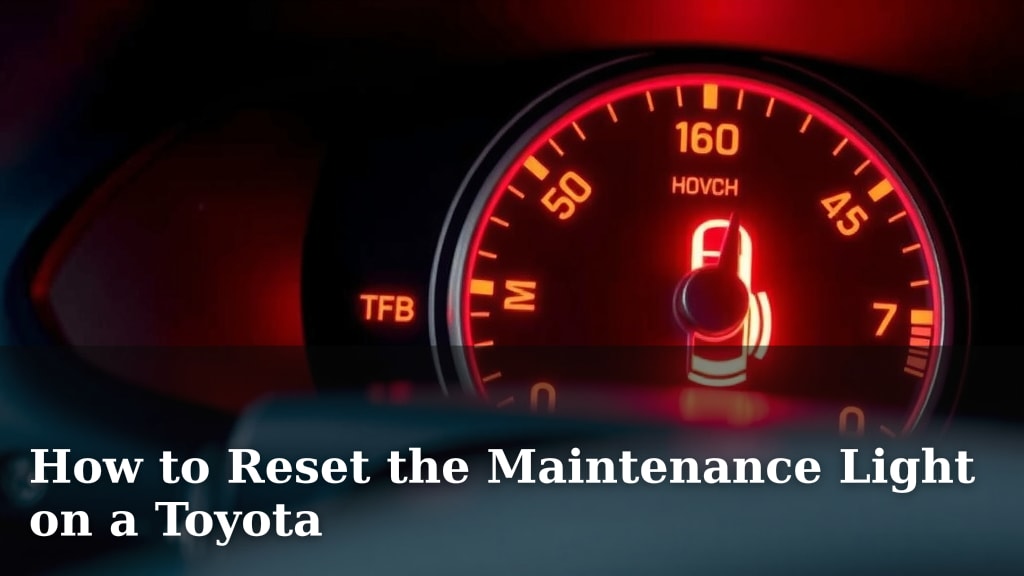 How to Reset the Maintenance Light on a Toyota