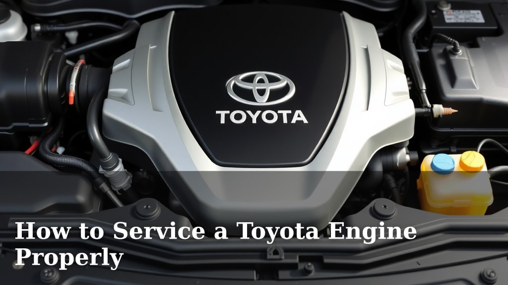How to Service a Toyota Engine Properly