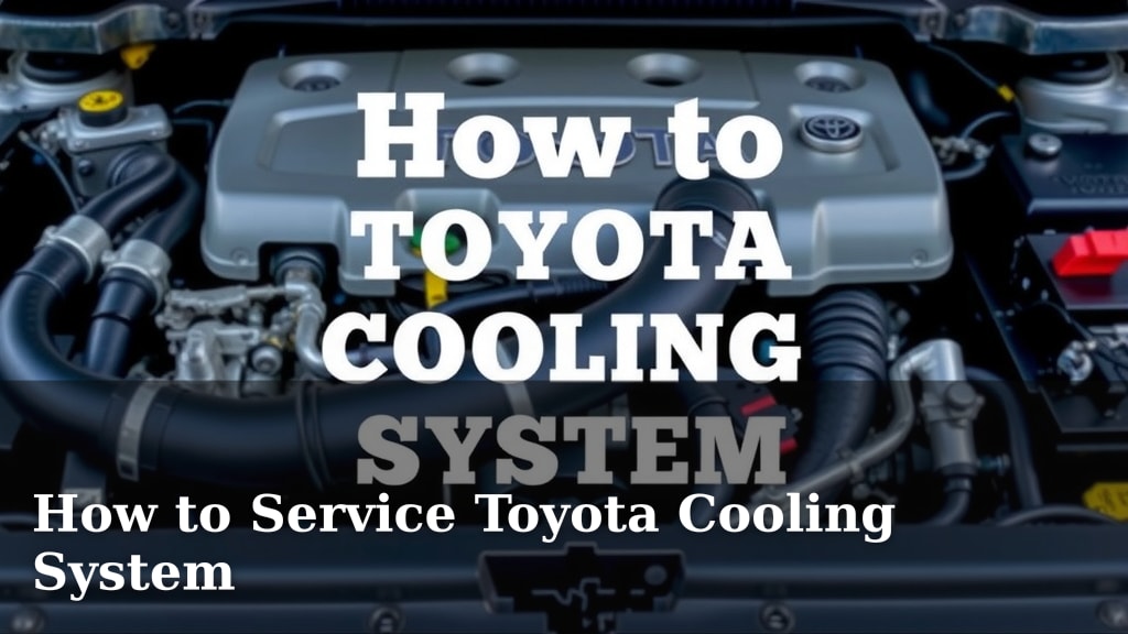 How to Service Toyota Cooling System