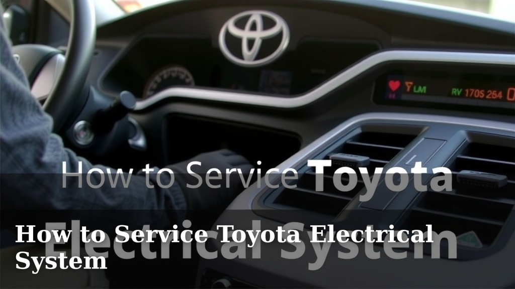 How to Service Toyota Electrical System