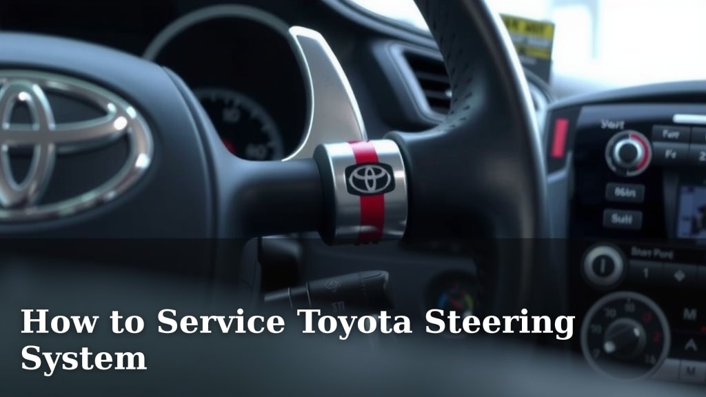How to Service Toyota Steering System