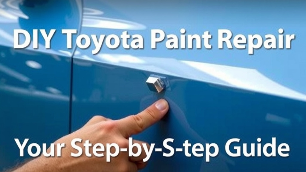 DIY Toyota Paint Chip Repair: Your Step-by-Step Guide