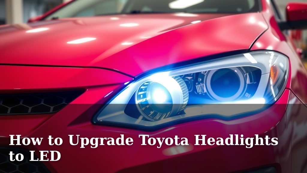 How to Upgrade Toyota Headlights to LED