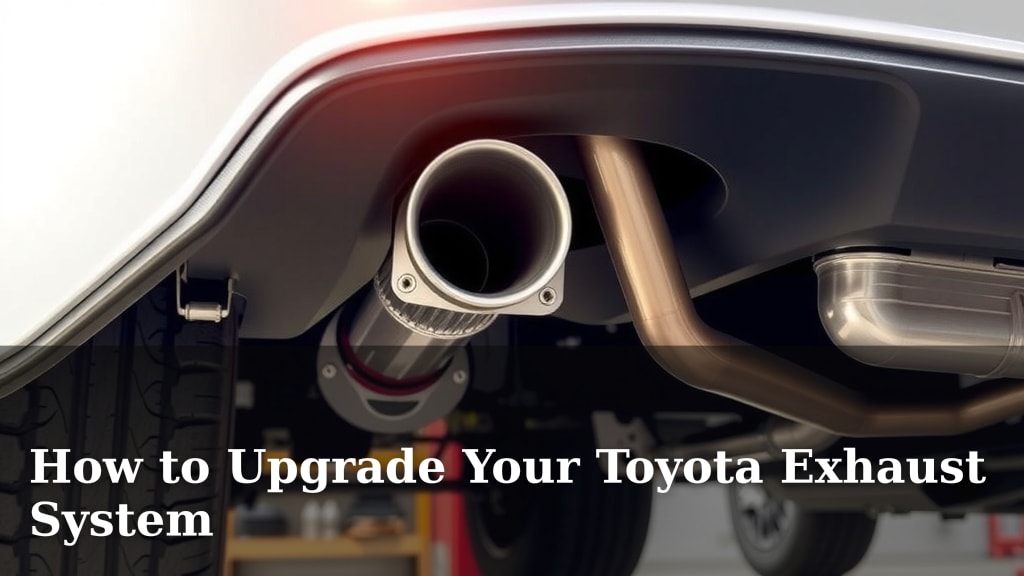 How to Upgrade Your Toyota Exhaust System