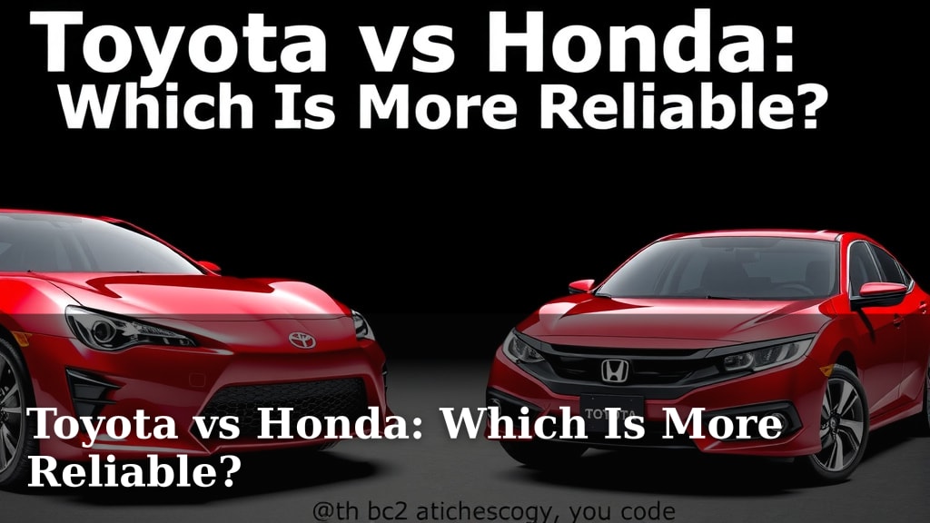 Toyota vs Honda: Which Is More Reliable?