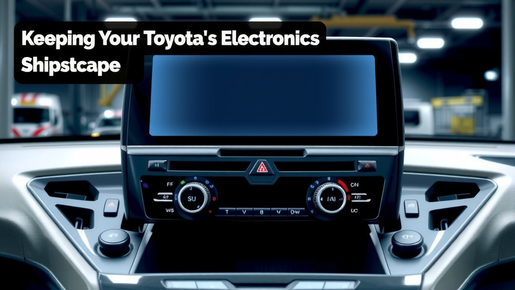 Keeping Your Toyota's Electronics Shipshape