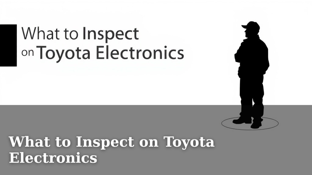 What to Inspect on Toyota Electronics