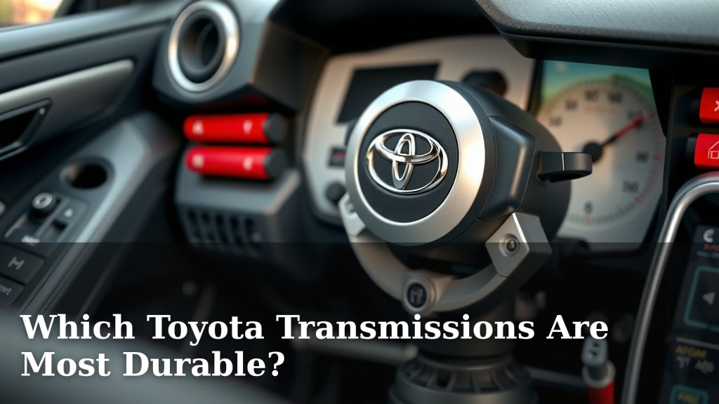 Which Toyota Transmissions Are Most Durable?