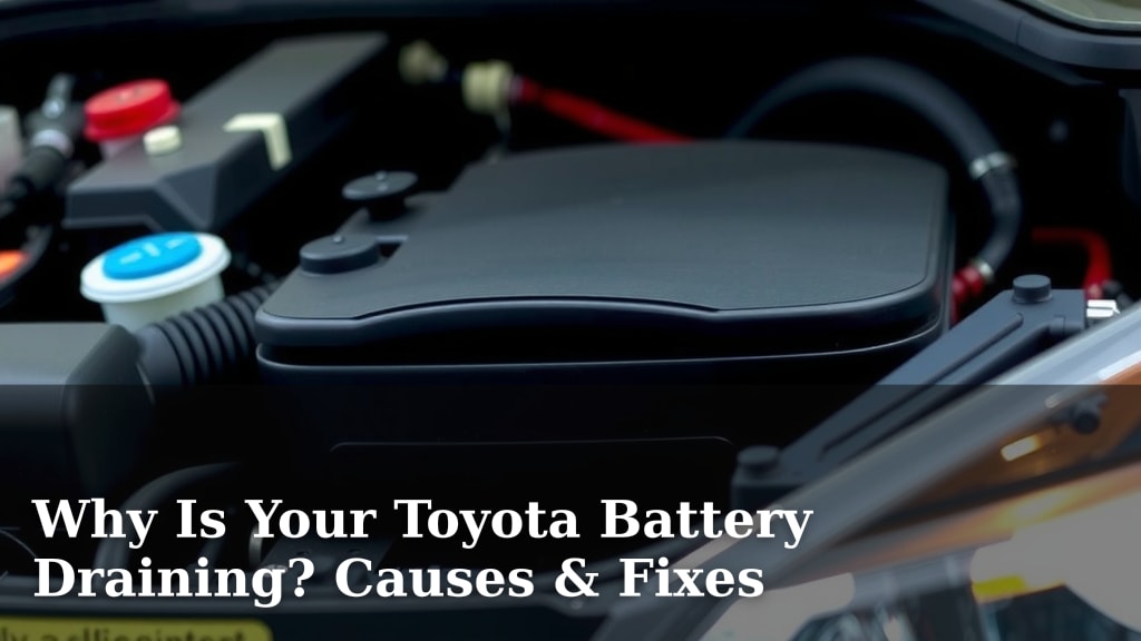 Why Is Your Toyota Battery Draining? Causes & Fixes