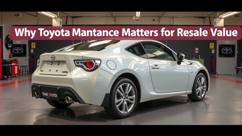 Keeping Your Toyota in Top Shape for a Better Sale