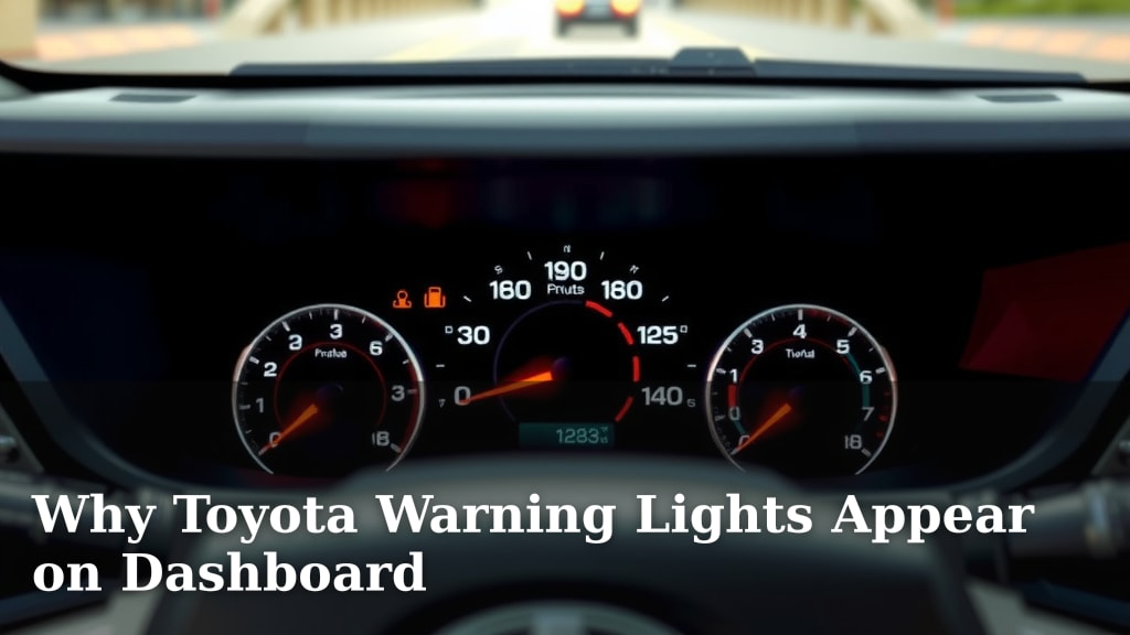Why Toyota Warning Lights Appear on Dashboard