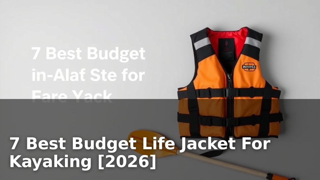 7 Best Budget Life Jacket For Kayaking [2026]