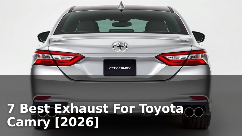 7 Best Exhaust For Toyota Camry [2026]