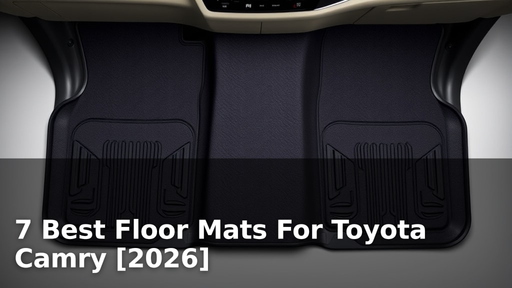 7 Best Floor Mats For Toyota Camry [2026]