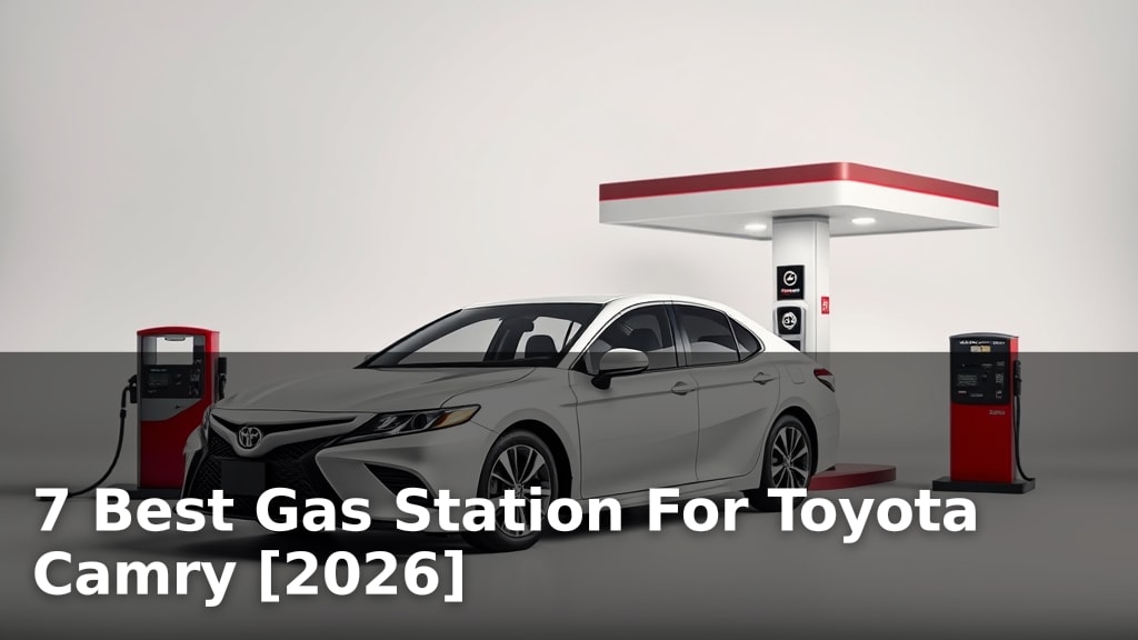 7 Best Gas Station For Toyota Camry [2026]