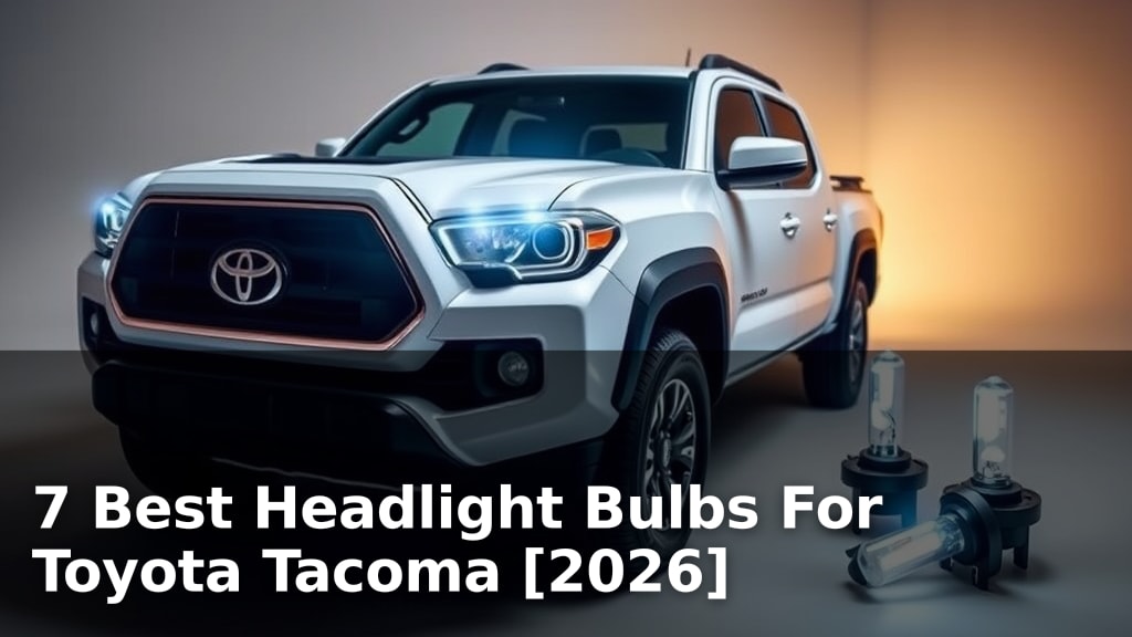 7 Best Headlight Bulbs For Toyota Tacoma [2026]