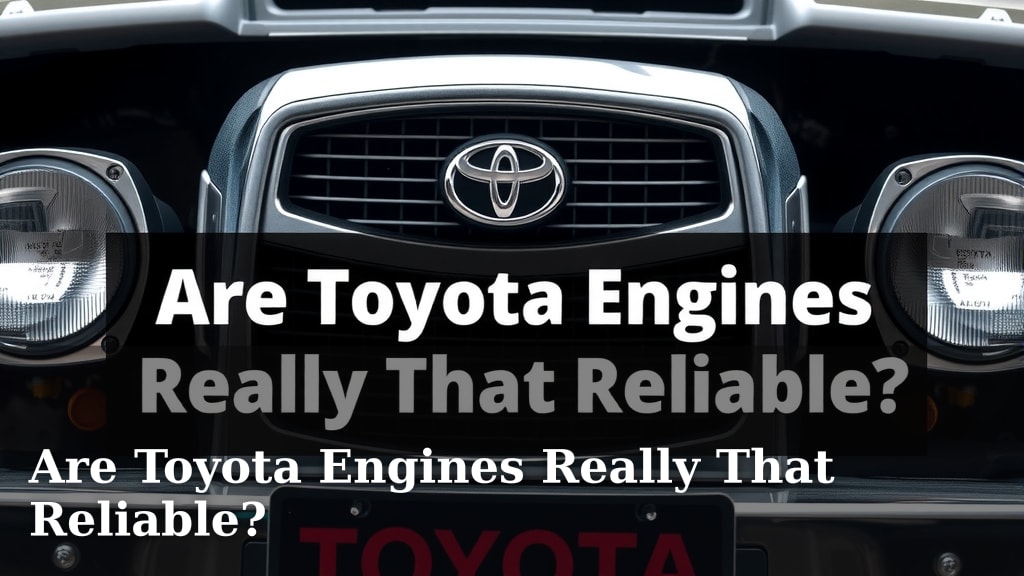 Are Toyota Engines Really That Reliable?