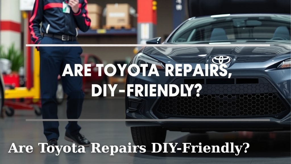 Are Toyota Repairs DIY-Friendly?