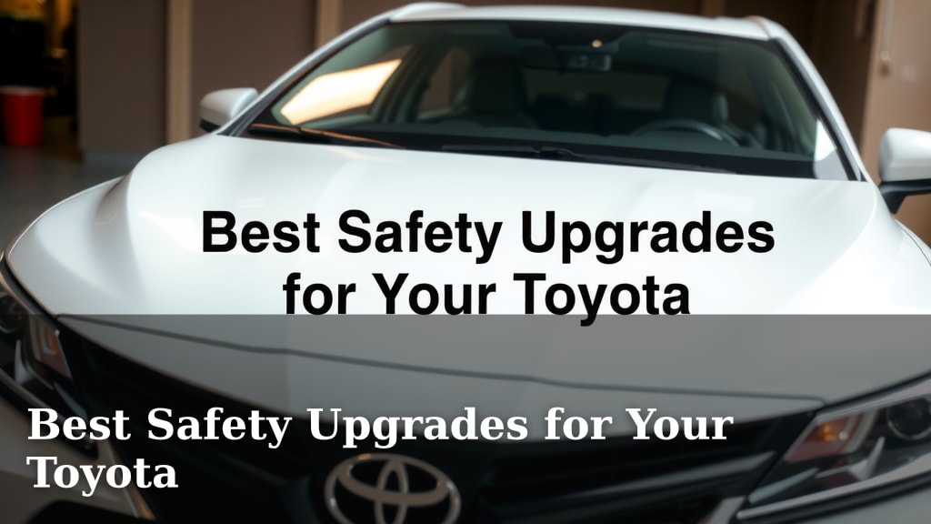 Best Safety Upgrades for Your Toyota
