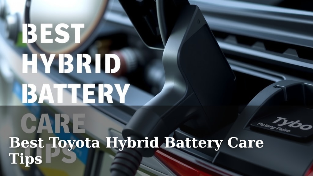 Best Toyota Hybrid Battery Care Tips