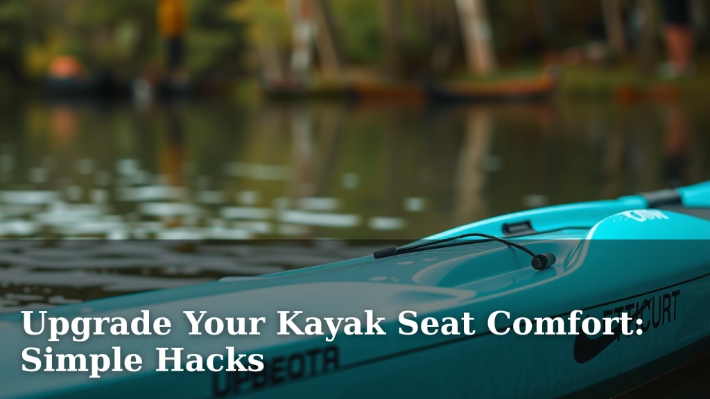 Upgrade Your Kayak Seat Comfort: Simple Hacks