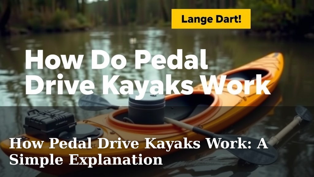 How Pedal Drive Kayaks Work: A Simple Explanation
