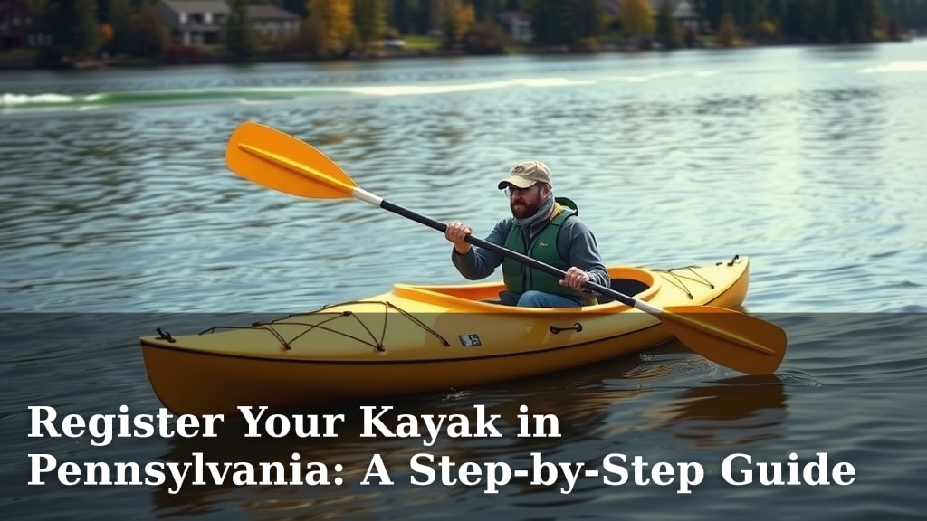 Register Your Kayak in Pennsylvania: A Step-by-Step Guide