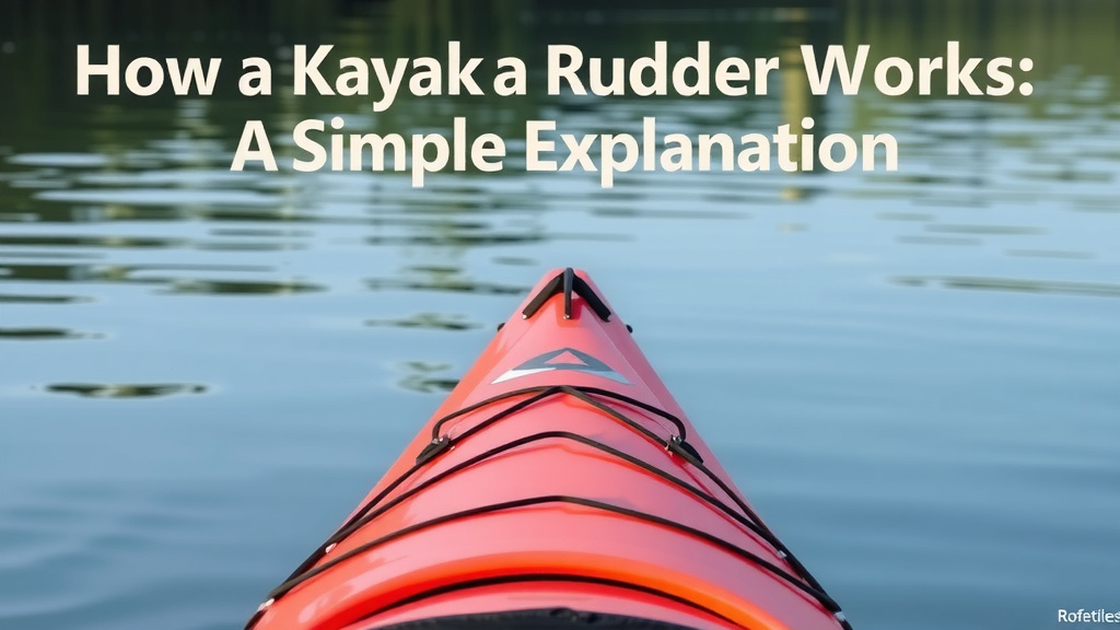 How a Kayak Rudder Helps You Steer