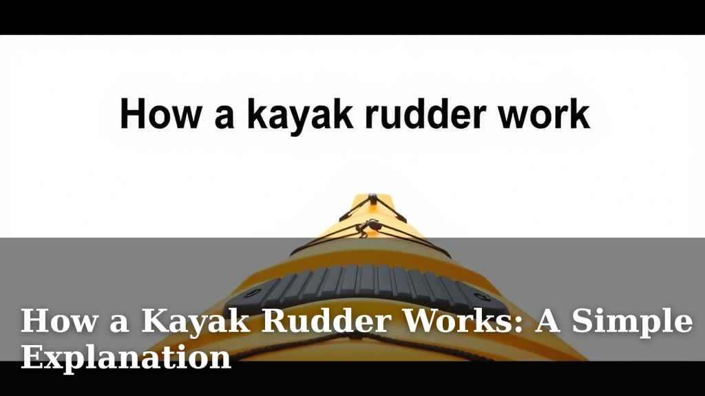 How a Kayak Rudder Works: A Simple Explanation