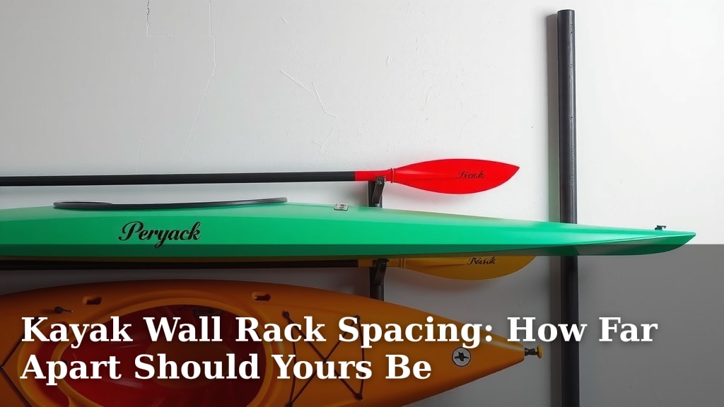 Kayak Wall Rack Spacing: How Far Apart Should Yours Be