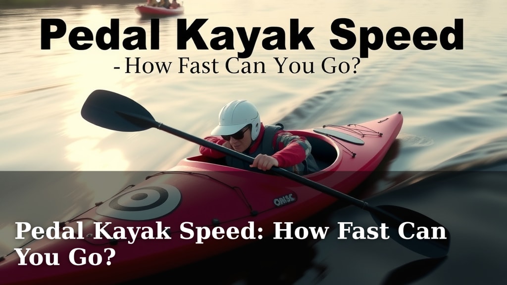 Pedal Kayak Speed: How Fast Can You Go?
