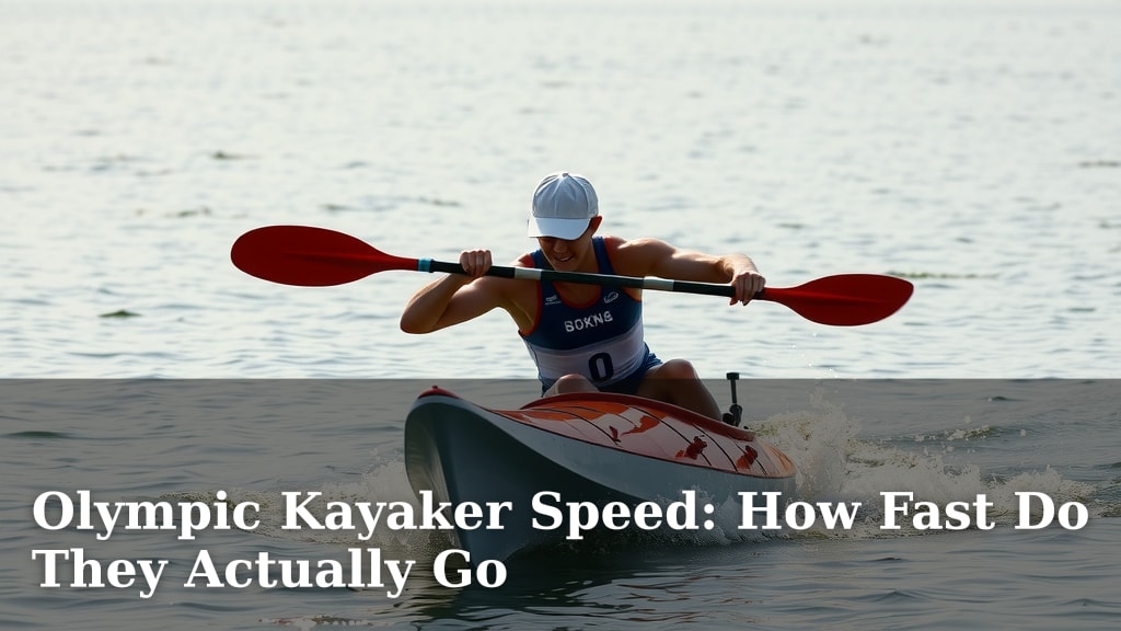 Olympic Kayaker Speed: How Fast Do They Actually Go