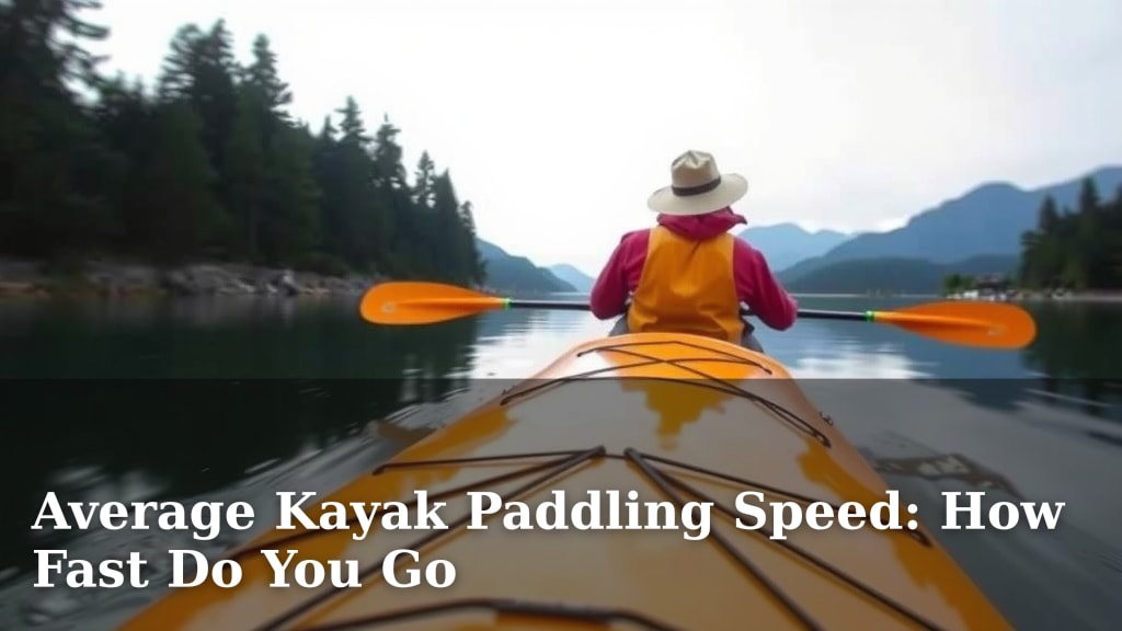 Average Kayak Paddling Speed: How Fast Do You Go