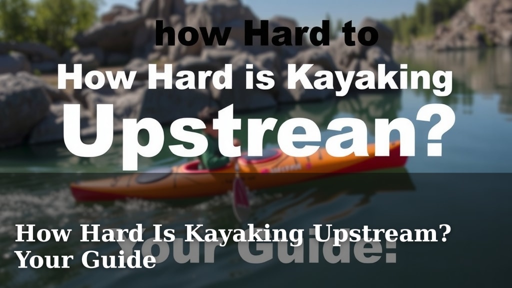 How Hard Is Kayaking Upstream? Your Guide