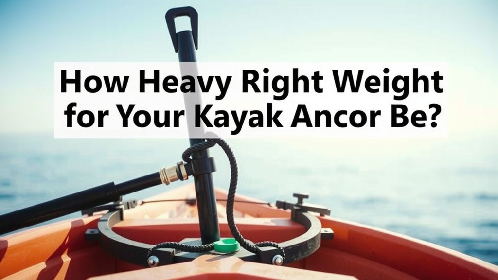 Choosing the Right Weight for Your Kayak Anchor