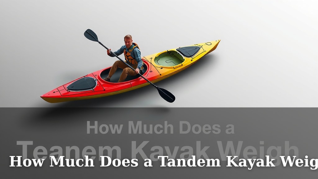 How Much Does a Tandem Kayak Weigh