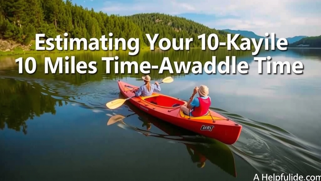 Estimating Your 10-Mile Kayak Paddle Time