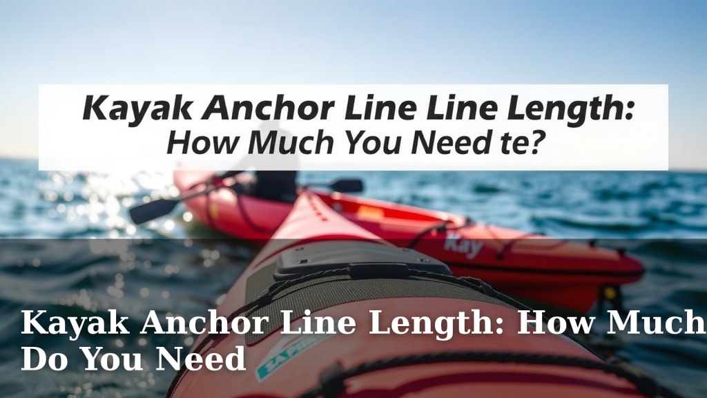 Kayak Anchor Line Length: How Much Do You Need