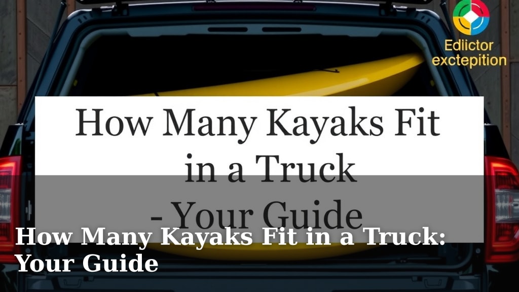 How Many Kayaks Fit in a Truck: Your Guide