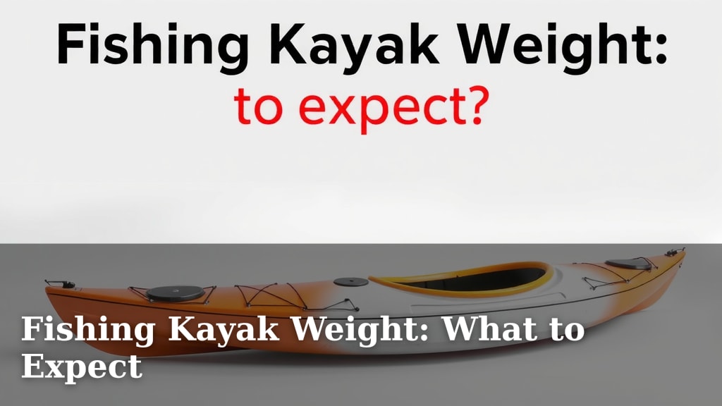 Fishing Kayak Weight: What to Expect