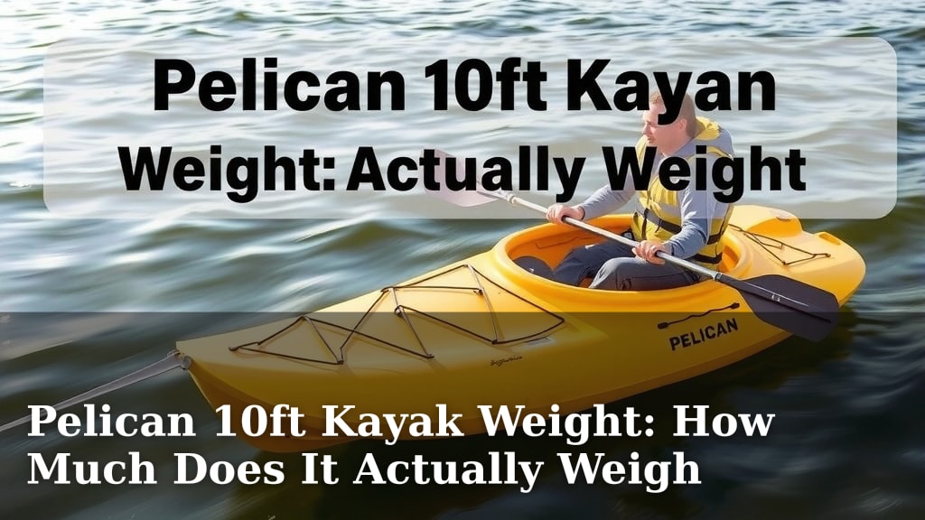 Pelican 10ft Kayak Weight: How Much Does It Actually Weigh