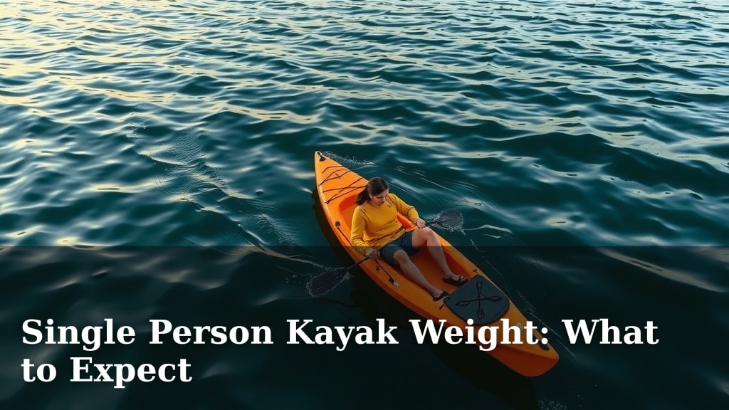 Single Person Kayak Weight: What to Expect