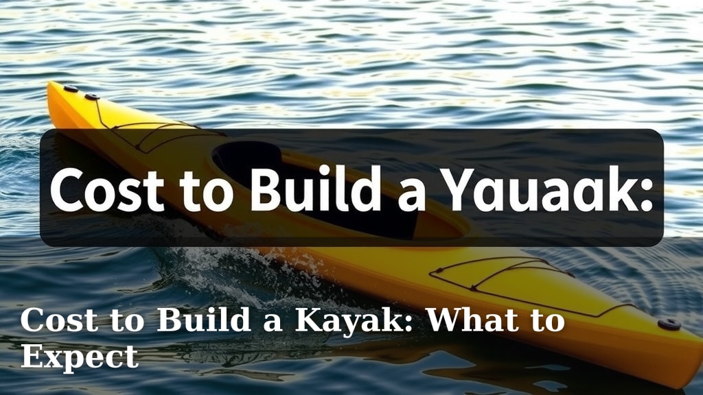 Cost to Build a Kayak: What to Expect