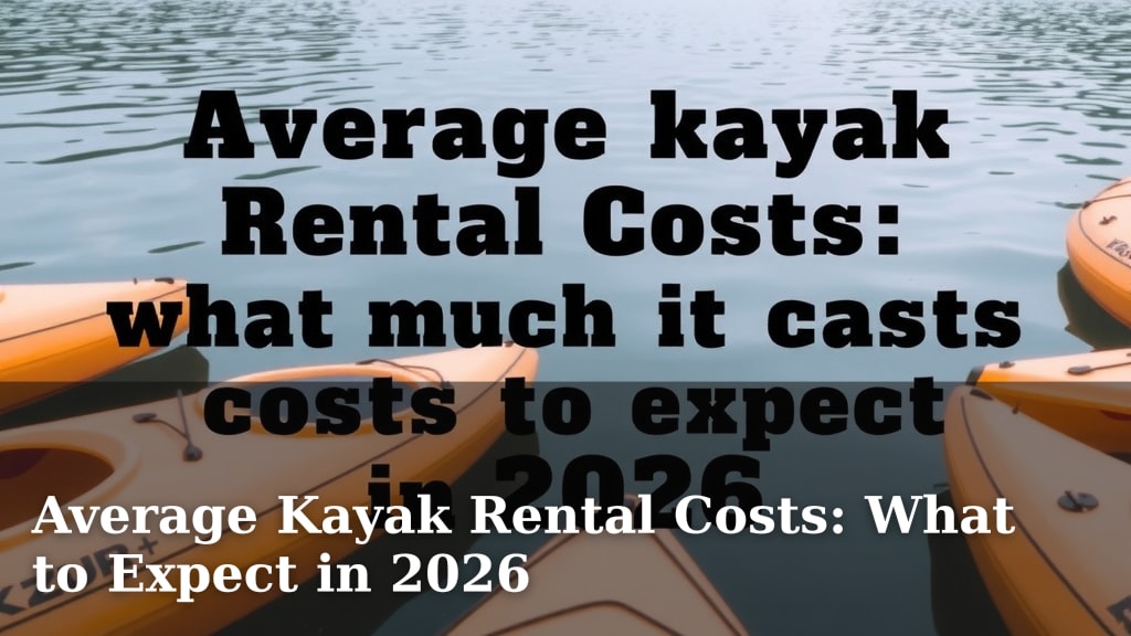 Average Kayak Rental Costs: What to Expect in 2026