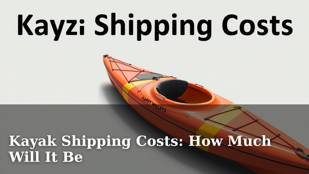 Kayak Shipping Costs: How Much Will It Be