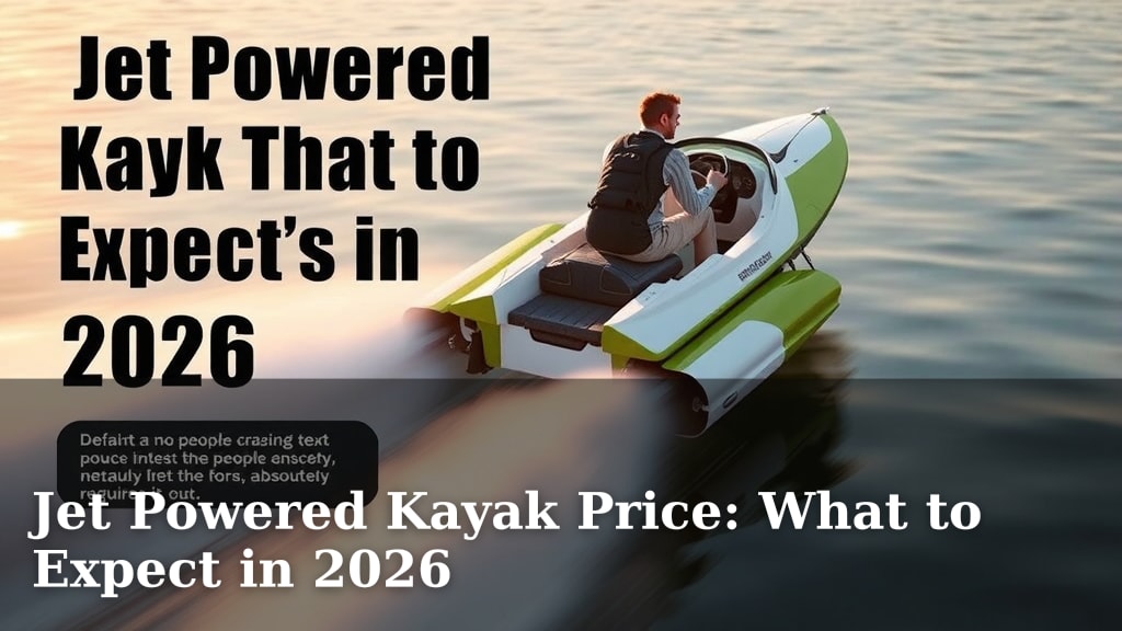 Jet Powered Kayak Price: What to Expect in 2026