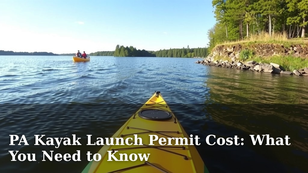 PA Kayak Launch Permit Cost: What You Need to Know